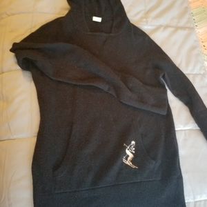 J.crew wool ski hoodie navy